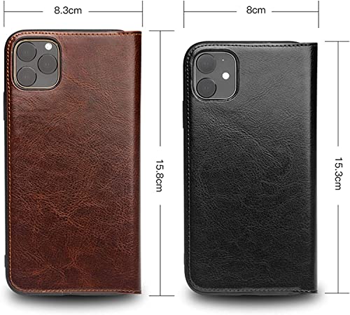 Étui portefeuille iPhone 12 cuir protection écran 6.1