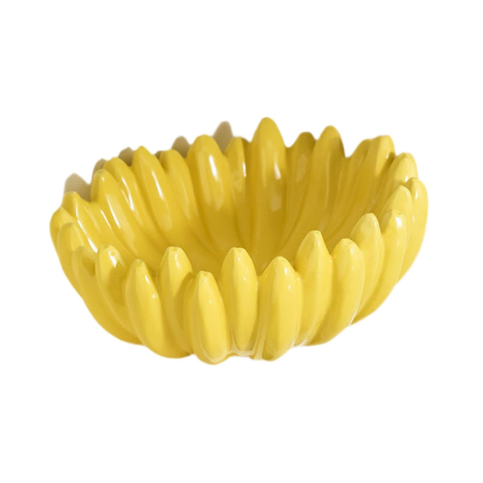 Koszyk Owoce Ceramiczna miska na owoce Przedpokój Ceramika Deser Nowoczesna sałatka w kształcie banana