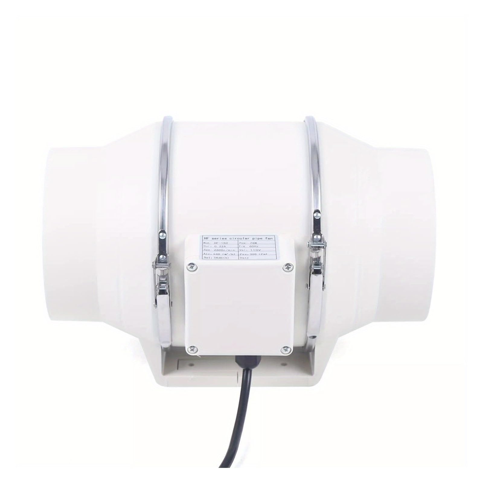Ventilador de conducto en línea 4'', 5'' y 6'', ventilador extracción silencioso for conductos(4 Inch)