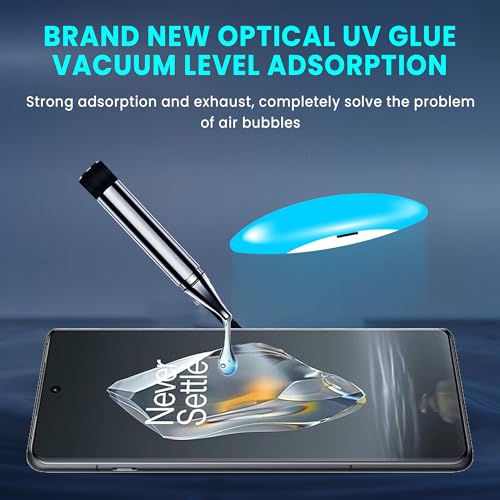 Image of ArmourPro UV Privacy Tempered Glass Screen Protector for OnePlus 12R (6.78 Inch, Pack of 2) Edge to Edge Coverage Anti-Spy /Anti-Peeping 9H Hardness