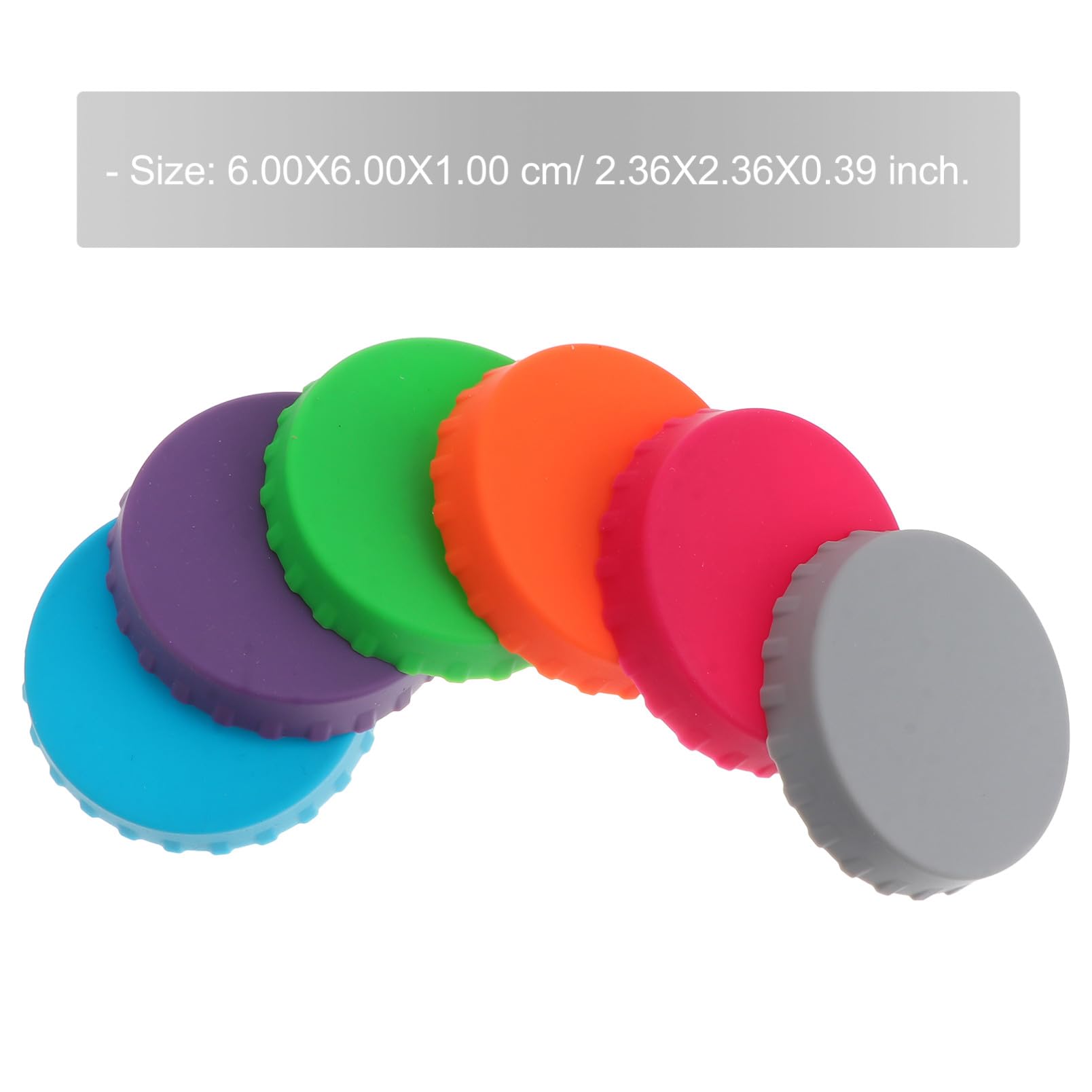 Coperchi in Silicone per Lattine Bevande 6 Pezzi Standard