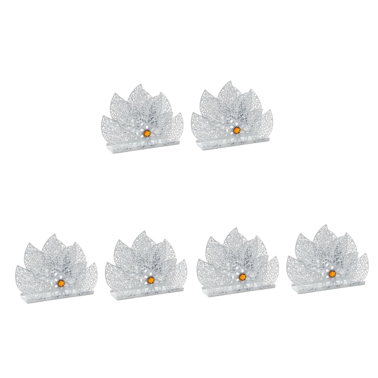 Cabilock 6pièces Support Métallique Créatif pour Serviettes Et Mouchoirs De Distributeurs Élégants pour Cuisine Et Salle à Manger Décoration Moderne Et Pratique
