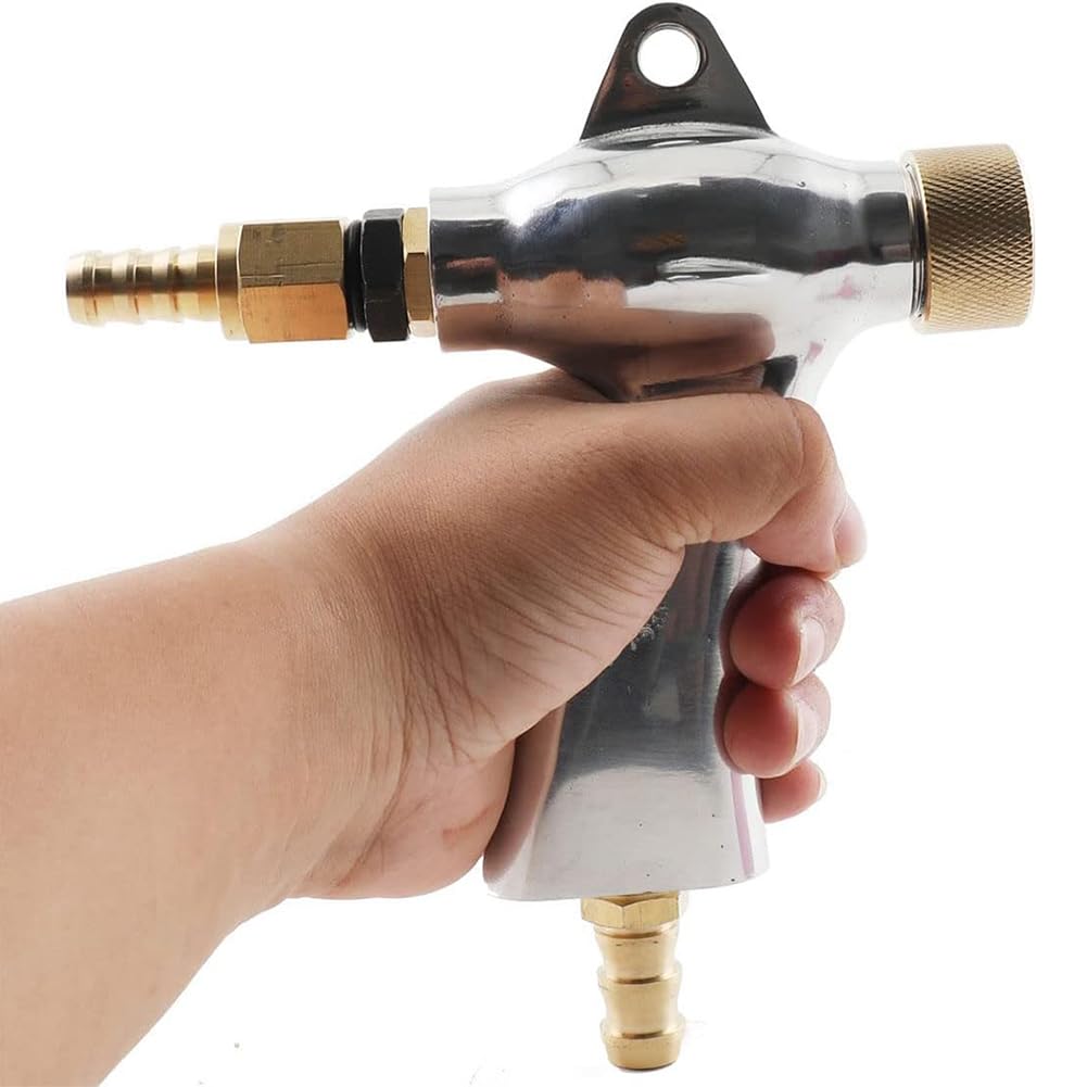 Pistolet Do Piaskowania Stop Aluminium Pneumatyczny Pistolet Do Piaskowania Z 5 Dyszami Ceramicznymi Dla Maszyny Do Piaskowania Części Zestawu Silver,One Size