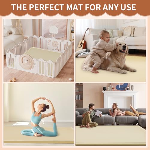 Image of DoCred Baby Play Mat for Floor - 1.4 inch Thick Memory Foam Rug, 70 inchx59 inch