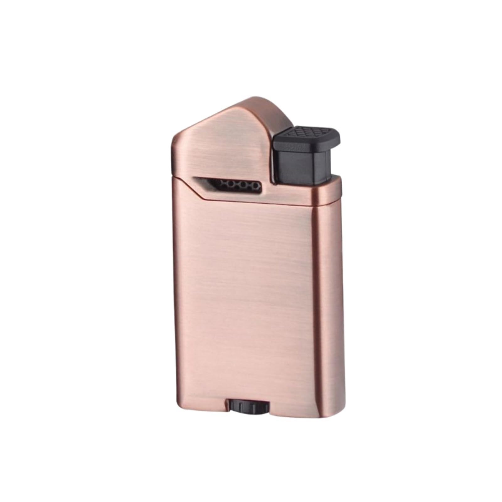 OGQBEAPC Refillable Butane Lighter with Visible Fuel Window — Adjustable Flame, Portable Design for Men — Available in Four Colors(A)