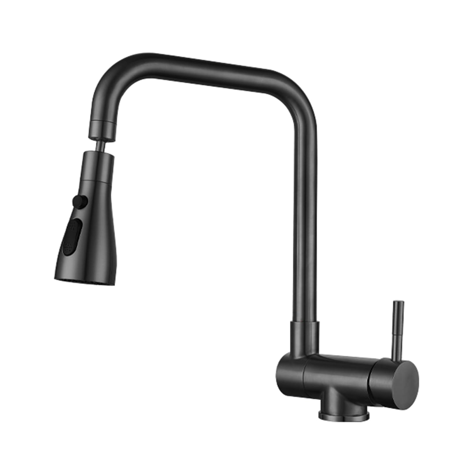 Grifo de cocina para ventana frontal cepillado con doble toma y mezclador de fregadero rotable