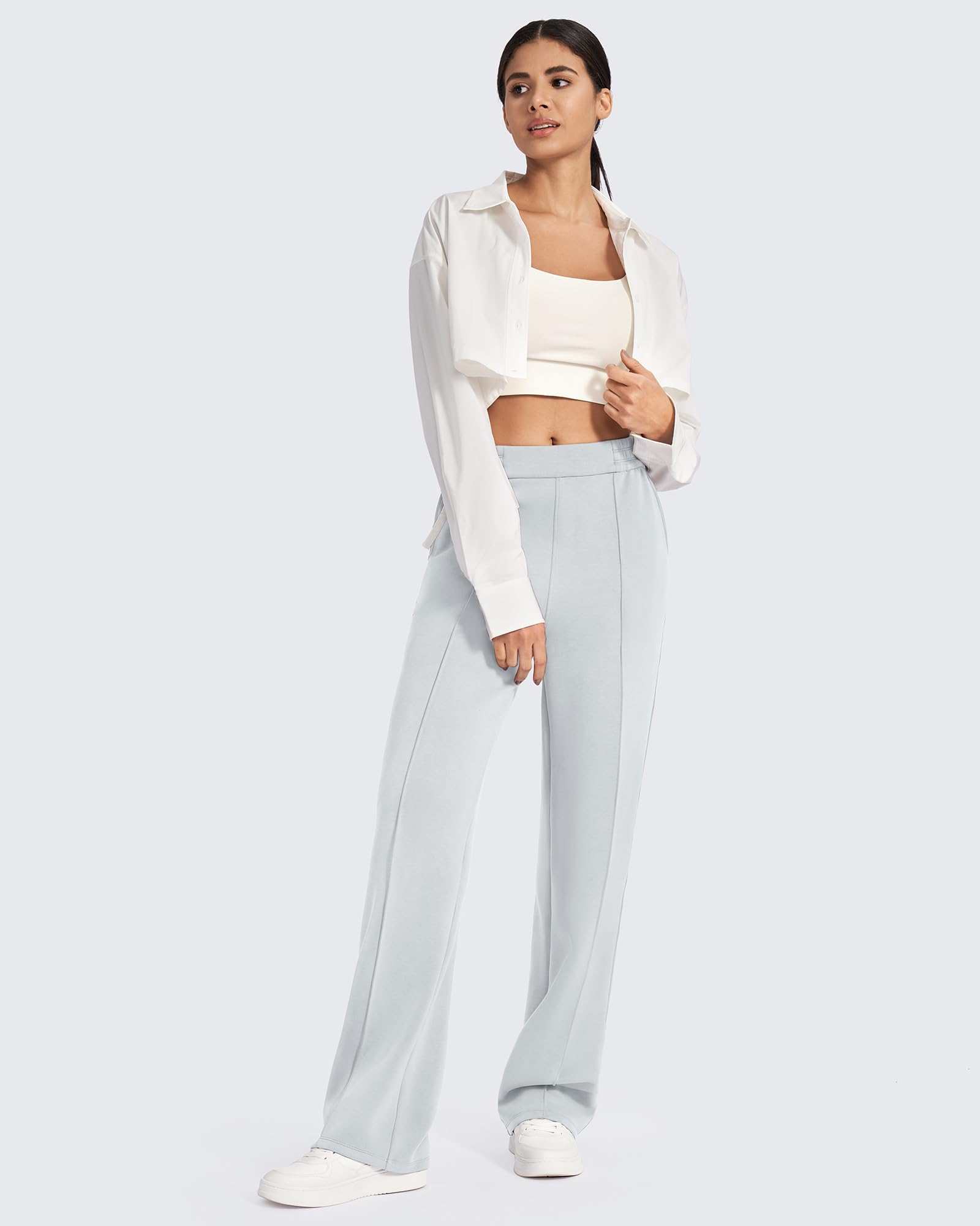 G4Free Smoofit Modal Soft Women Wide Leg Sweatpants with Pockets Yoga Pants Casual Lounge Trousers 25"/27"/29"/31"/33"