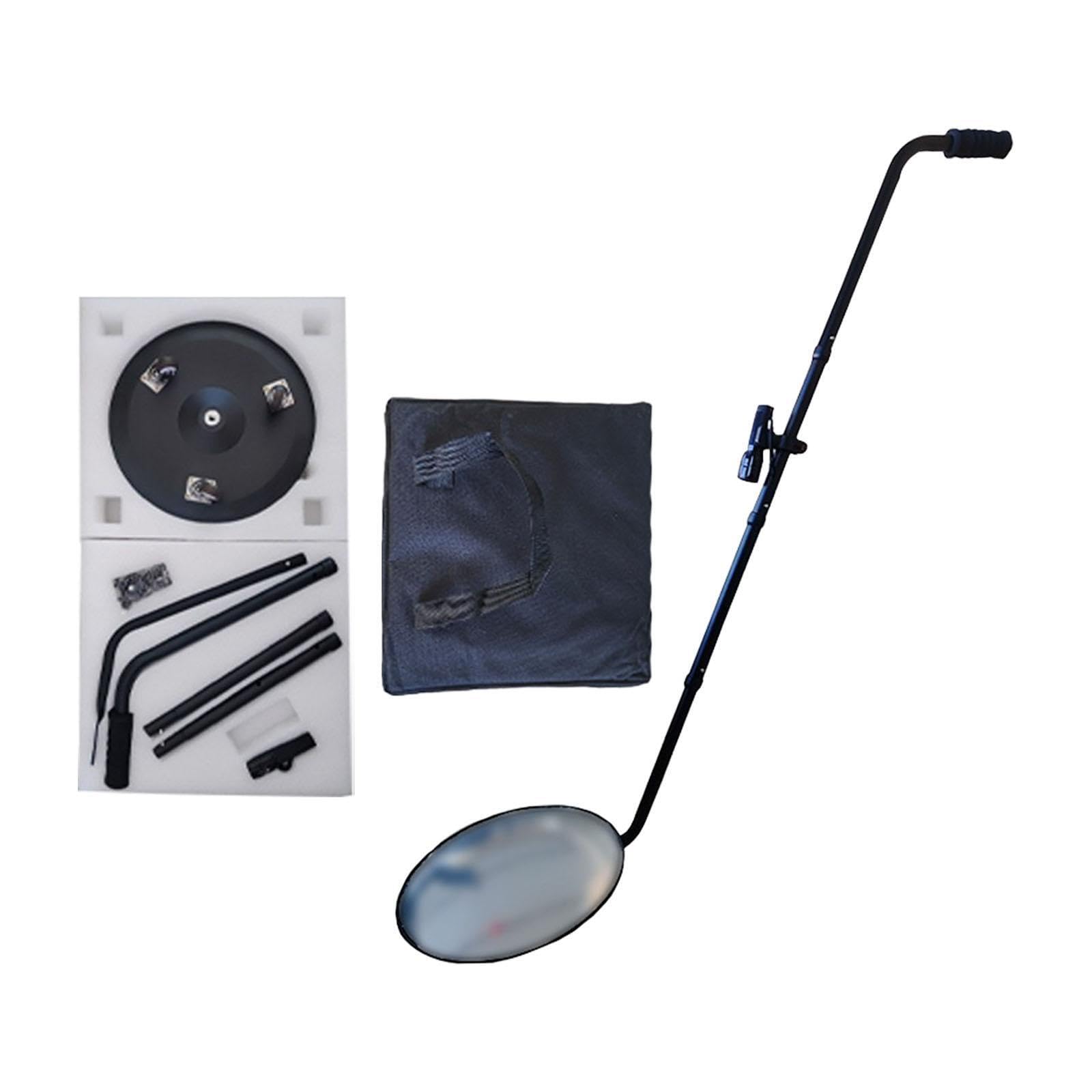 Espejo de inspección Ligero con Poste telescópico y luz LED Brillante para reparación de automóviles. Comprobación mecánica del vehículo. Espejo inspección telescópico con luz LED.