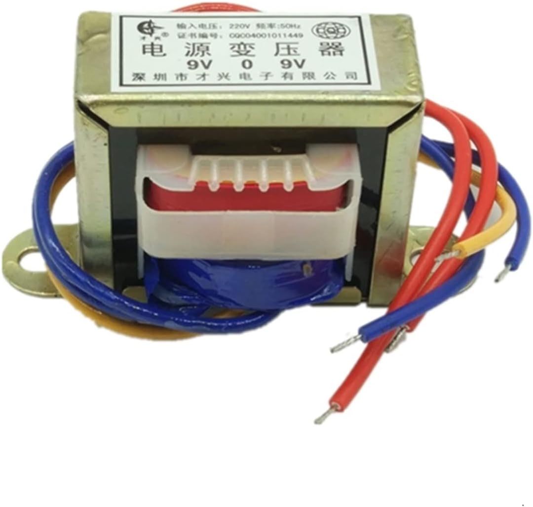 EI48/ 8W Transformer 220V to AC Single/Double 6V9V12V15V18V24V Copper core DB-8VA Low Frequency Isolation Audio Transformer(220V Single,AC15V)