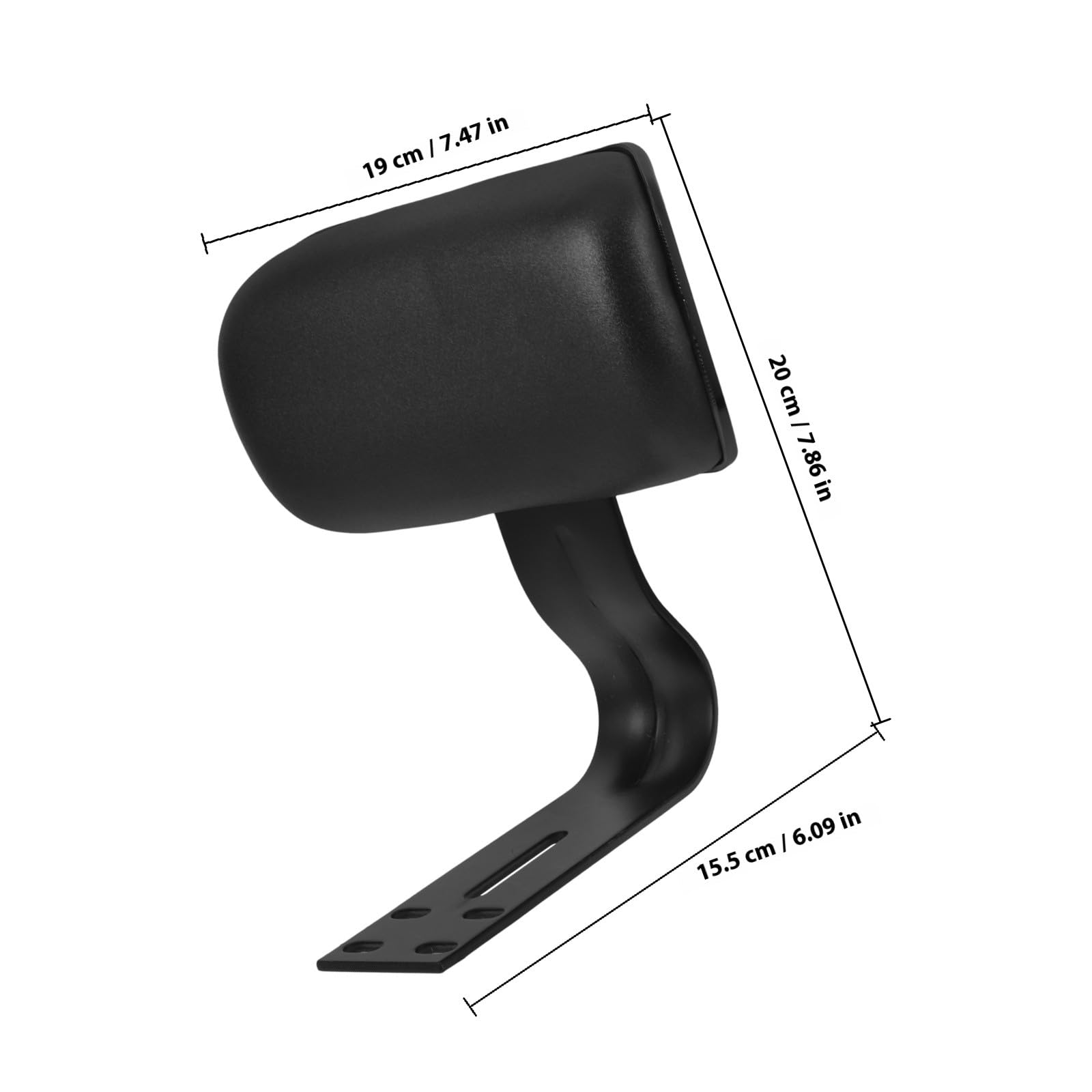 SOLUSTRE Mousse Selle Moto pour Dossier Passager, Coussin de Siège Arrière en Mousse et Simili Cuir, Installation Facile pour Passagers sur Moto et Vélo