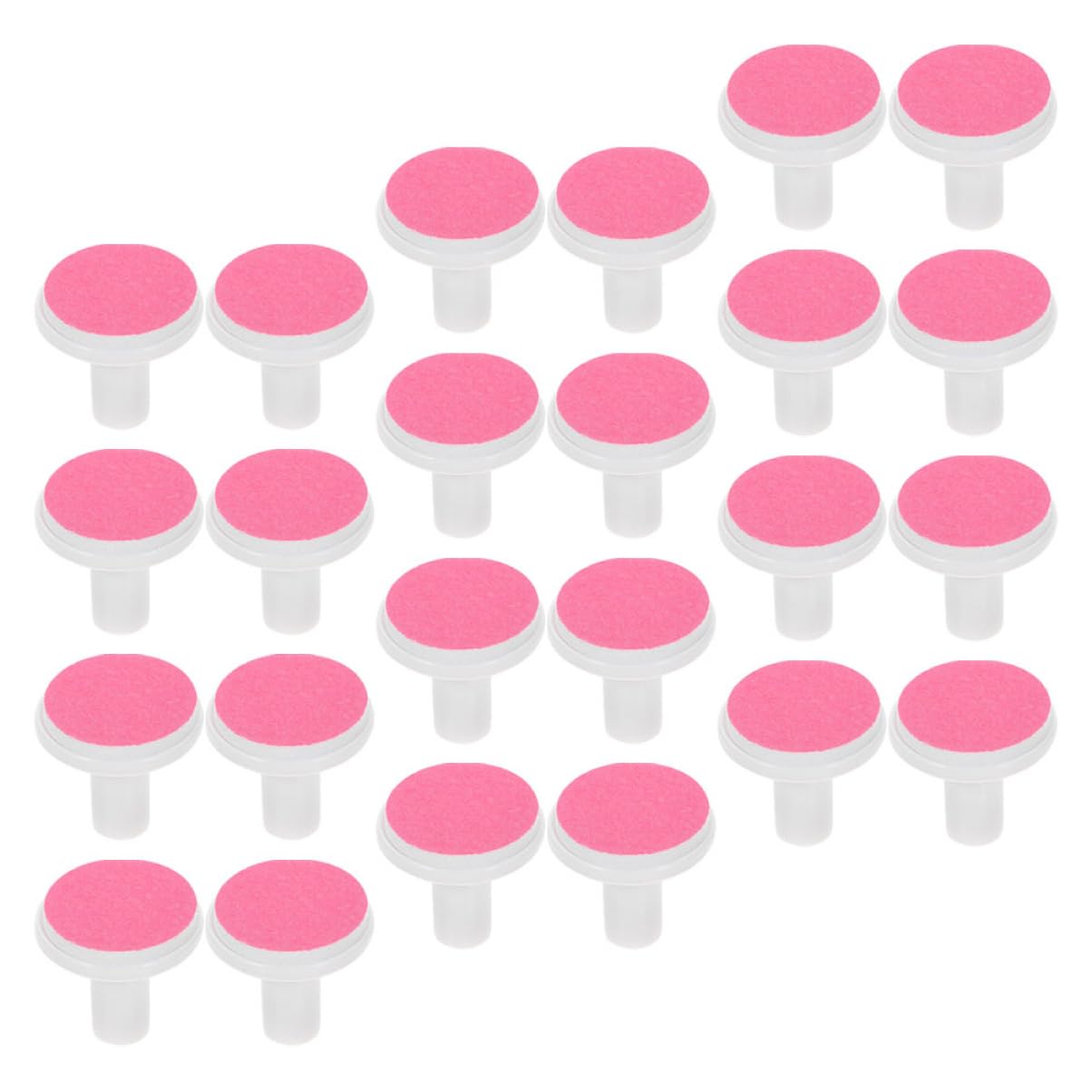NIYANGLE 24Pcs Nail Trimmer Replacement Pads Electric Nail File Grinding Heads for Safe Sandpaper Material Easy to Use Compatible with Electric Nail Files