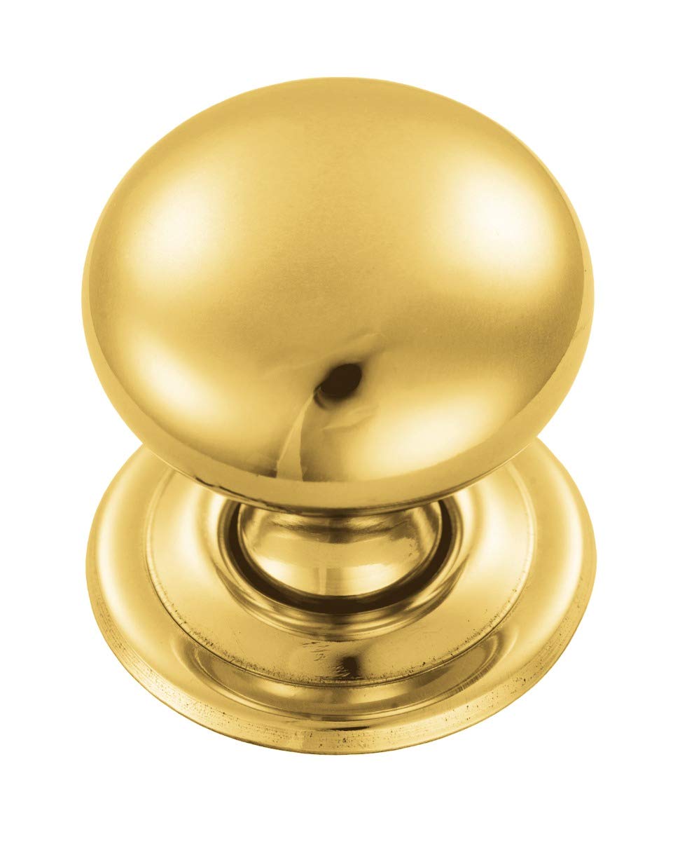 Carlisle Brass FTD1265B Cupboard Knob, Polished Brass, 32 mm