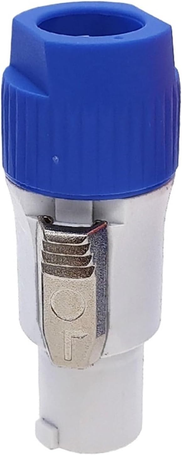 1PC Powercon Connector 3 pins 20A 250V Power Speaker Cable Connector Male Plug for LED Screen Stage Lighting(Blue-Grey Body)