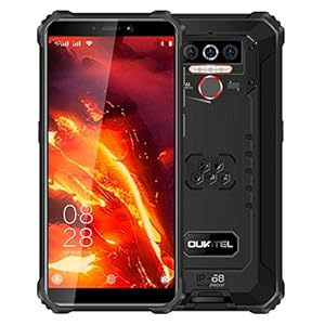 OUKITEL WP5 PRO 4G Outdoor Smartphone zonder abonnement, 8000mAh batterij 4 LED flitslicht, Android 10 robuuste mobiele…
