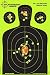 Splatterburst Targets - 12 x18 inch - Silhouette Reactive Shooting Target - Shots Burst Bright Fluorescent Yellow Upon Impact - Gun - Rifle - Pistol - Airsoft - BB Gun - Air Rifle (50 Pack)