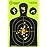 Splatterburst Targets - 12 x18 inch - Silhouette Splatter Target - Easily See Your Shots Burst Bright Fluorescent Yellow Upon Impact - Made in USA (10 Pack)