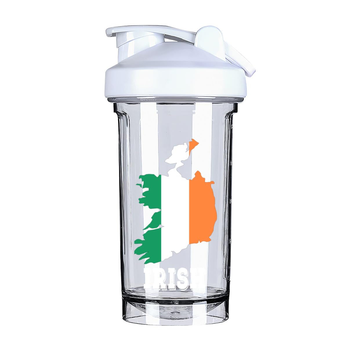 irish map flag 18 Ounce Shaker Cup,Fashion Theme Pattern Shaker Bottle Leak-proof Workout Shake Bottles 500ML/18 oz Perfect for Pre Workout-3-1