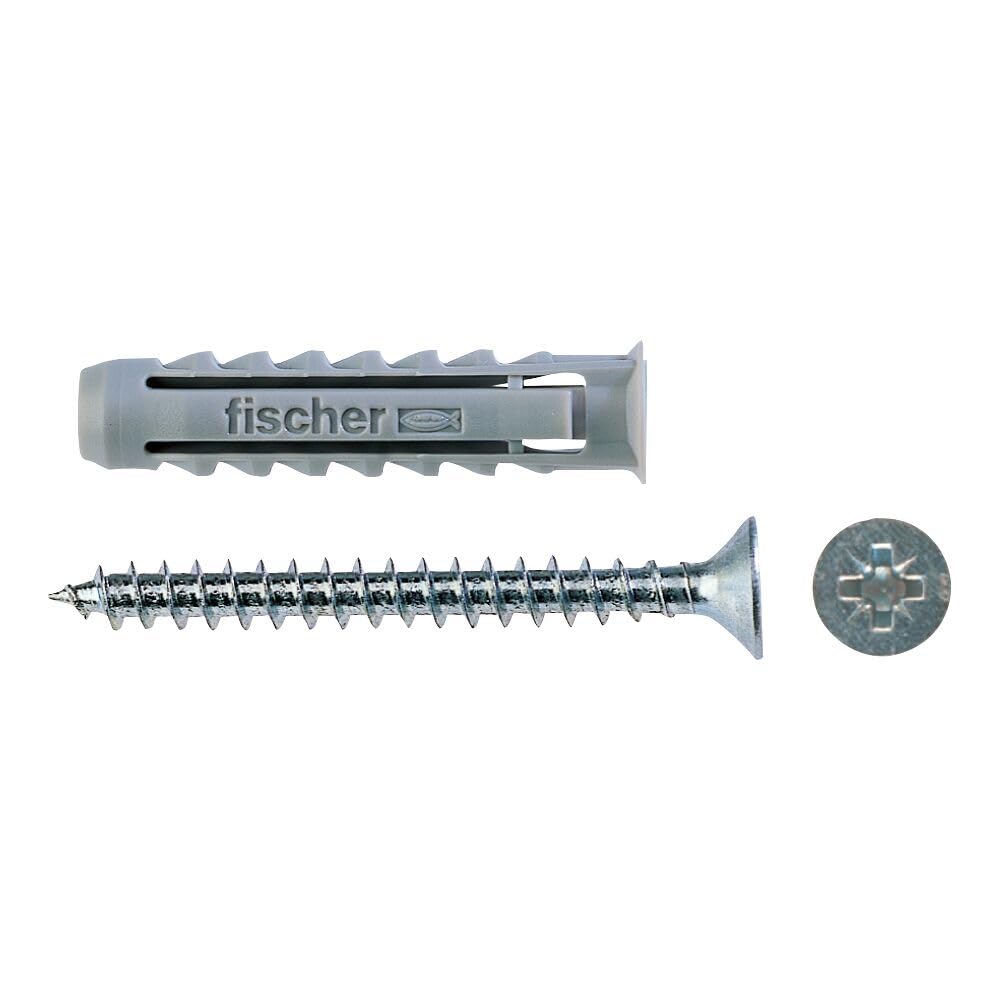 Fischer 400 tacos SX 6 x 30 con tornillo, pack con bote + ECORECARGA