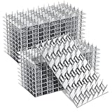 STARVAST 20Pcs 3x6 inch Truss Mending Plate with 9mm Nail Teeth, Galvanized Steel Flat Mending Plates Repair Pronged Truss Mending Plate, Thickness 1mm, for Roofing Wood Trusses Timber Connectors