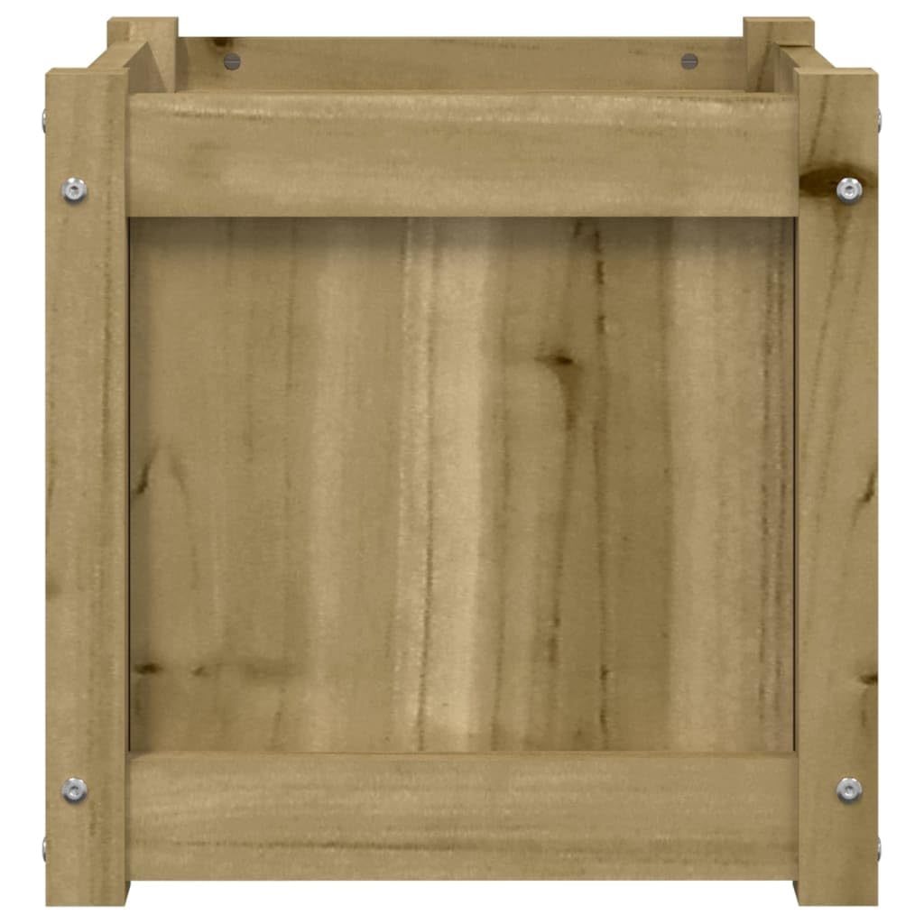 Vaso per piante fai da te in legno di pino massiccio, stile rustico, decorazione da giardino, 2 pezzi, in pino massiccio, per giardino e terrazza