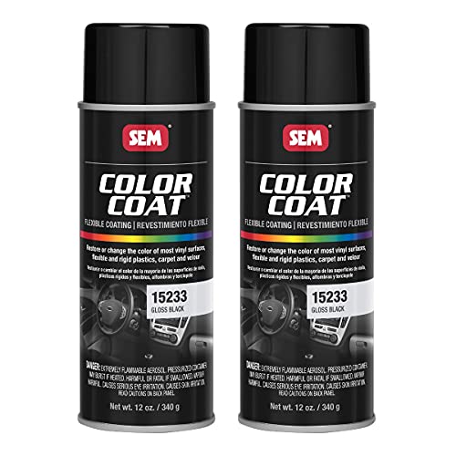 SEM 15233, Gloss Black, Color Coat Vinyl Paint