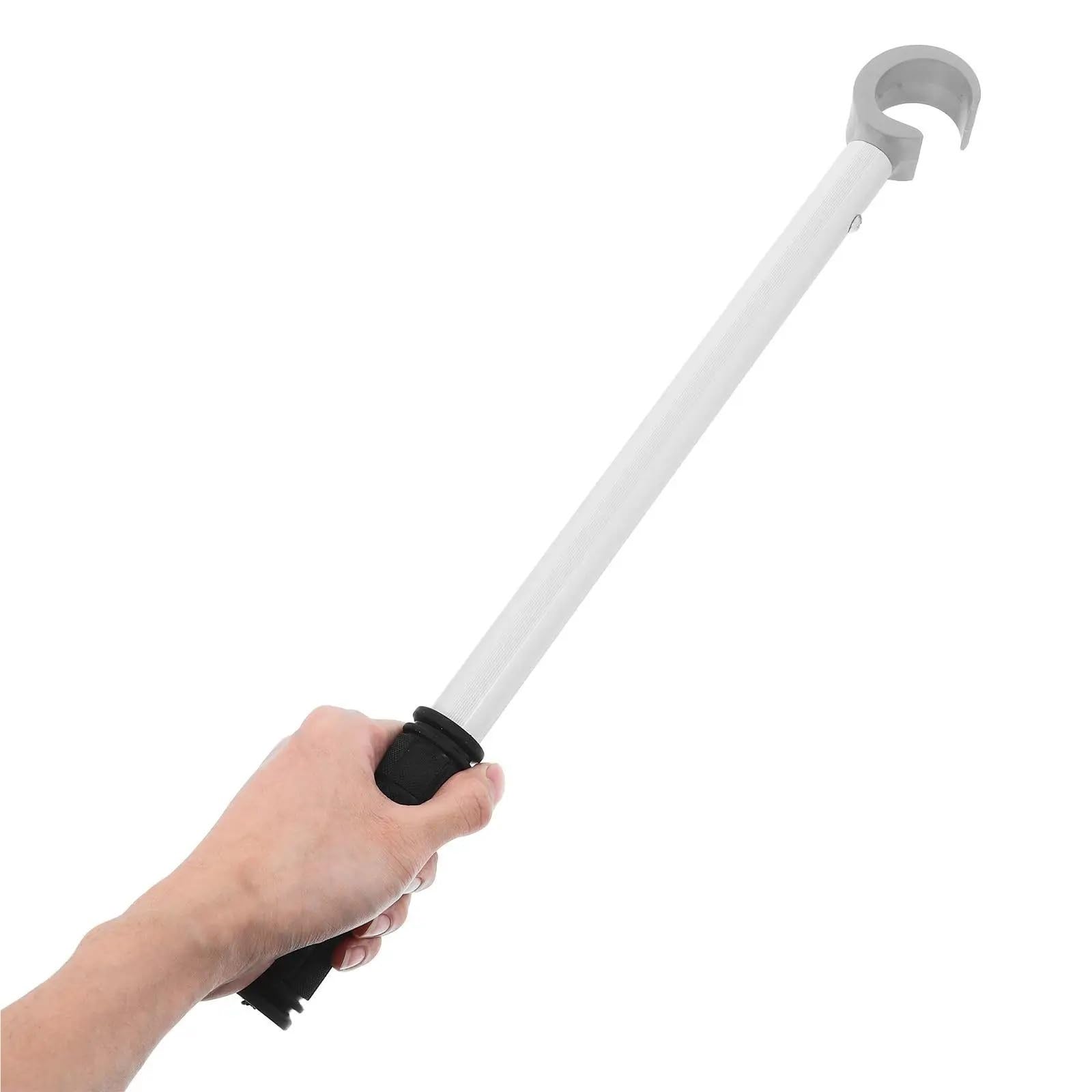 XILEUDUOD Telescopic Window Pole Rod Opener Extended Window Opening Lever Aluminum Alloy Pull Rod Adjustable Tool Sliding Awning Blind Stick Hook