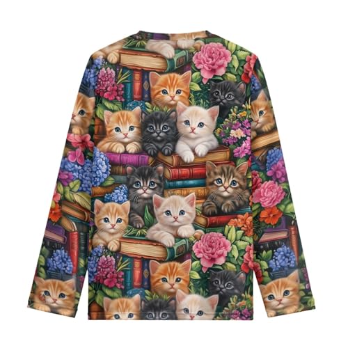 HUIACONG Long Sleeve T Shirt Boys Girls Graphic Tee for Kids Children2