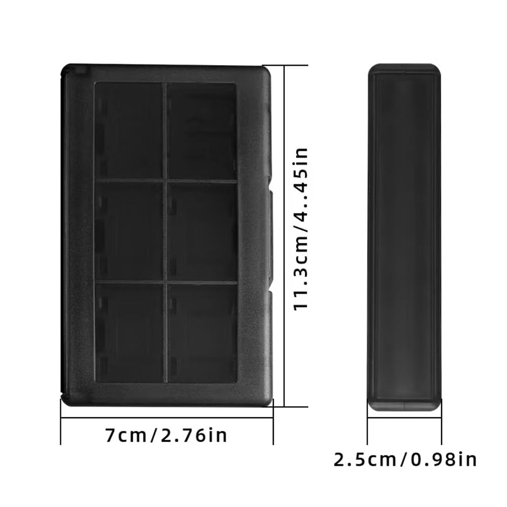 KlsyChry 24+2 Slots Protective Case Game Memory Cards Cartridge Holder Storage Box Organizer Portable for Nintendo Switch