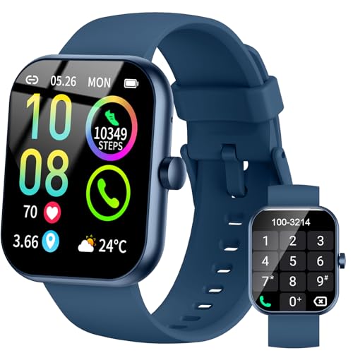 Montre Connectée Femme Homme avec Appel Bluetooth, 1.96'HD Smartwatch 113+Sportifs Montre Sport,...