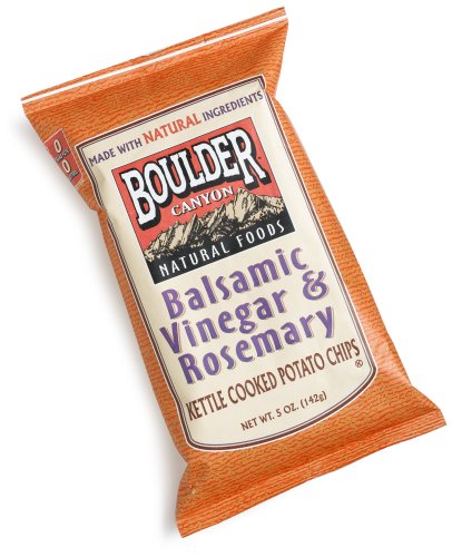 Image of Boulder Canyon Balsamic Vinegar and Rosemary Potato Chips, 5-Ounce (Pack of 12)