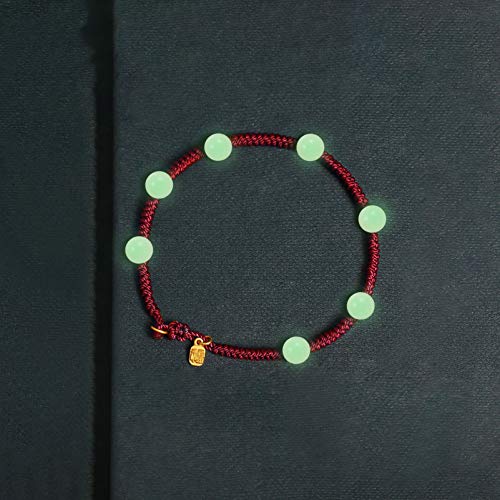 Healifty Glow in The Dark Acrylic Beads 200 Pack 10Mm Luminous Round Beads for DIY Jewellery Making Bracelet Necklace Craft Accessories - Image 2