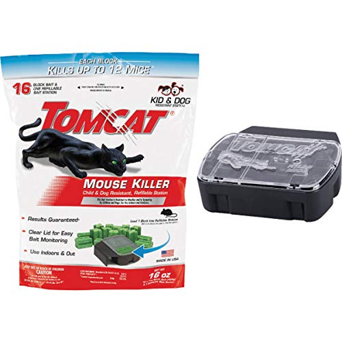 Tomcat Mouse Killer I Tier 1 Refillable Mouse Bait Station, 1 Station...