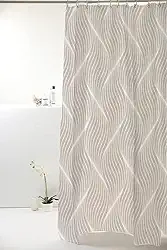 CORTINA BOX POLIESTER 1.98X1.80M ONDAS CINZA 828908