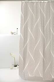 CORTINA BOX POLIESTER 1.98X1.80M ONDAS CINZA 828908