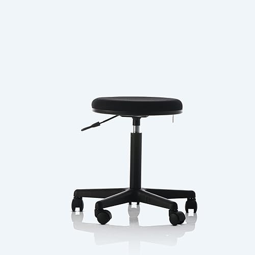 Miniatura 3 de Goldsit - Taburete de cocina médico, spa, laboratorio, oficina, hogar, diseño ergonómico con rotación de 360, altura ajustable, asiento relleno de