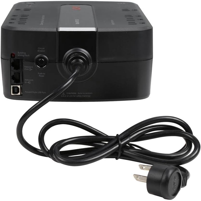 Bag view of APC Back-UPS BE550G showing ports