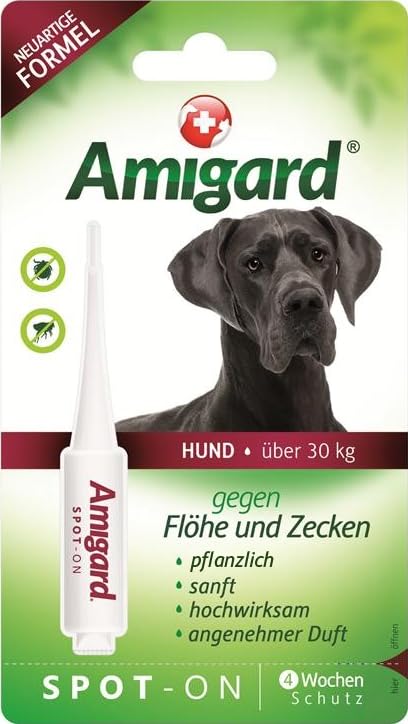 Amigard® Pipeta contra pulgas y garrapatas para perros grandes a partir de 30 kg, variante individual