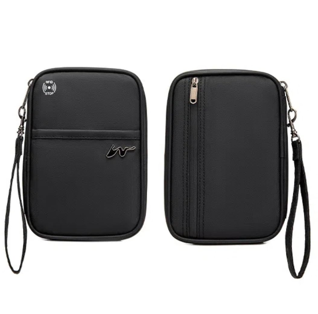 Lyoveu P-H1 Travel Family Passport Holder RFID Blocking Passport Waterproof Wallets for Men Women Travel Document Organizer Cards Case, Lightweight