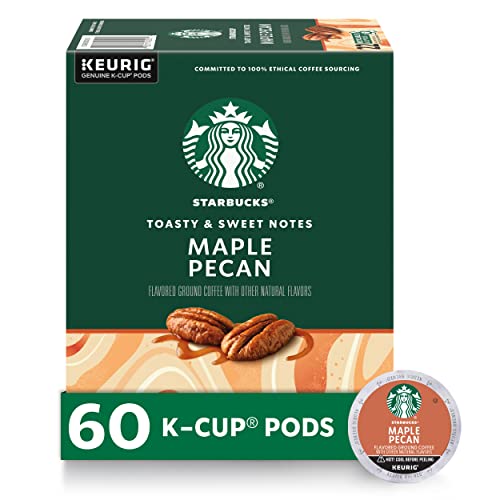Image of Starbucks K-Cup Coffee Pods, Flavored Hot or Iced Coffee, Maple Pecan, 60 Keurig Pods