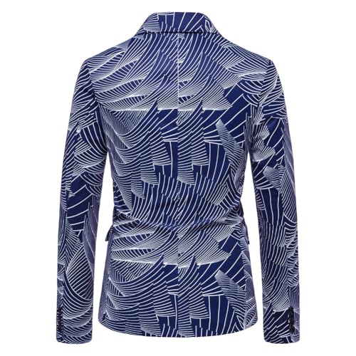 Mens Floral Slim Fit Blazer Stylish One Button Party Suit Jackets3
