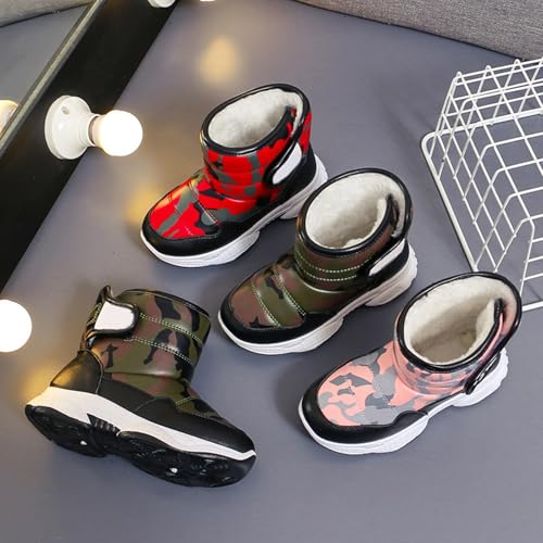 Boys Toddler Snow Boots Waterproof Resistant Outdoor Winter Shoes Toddler Cam𝐨 Boots For Girls (Little Kid/Big Kids)4