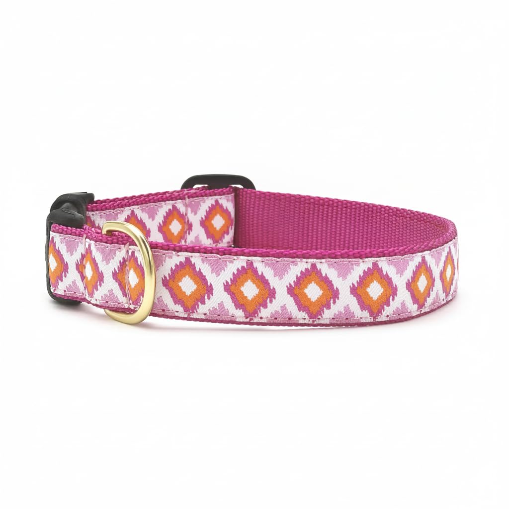 Collier pour chien rose Up Country 1 cm anti-irritation pour peau sensible