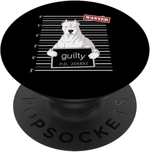 Dogo Argentino taza tiro perro culpable PopSockets Standard PopGrip