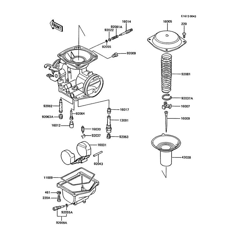 Amazon | Z200 廃止16031-1003 キャブレター 真鍮フロート 同等