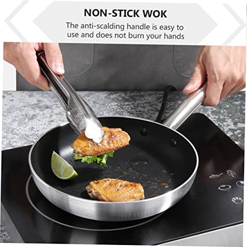 Wok antiadherente de aluminio con mango largo miniatura 7