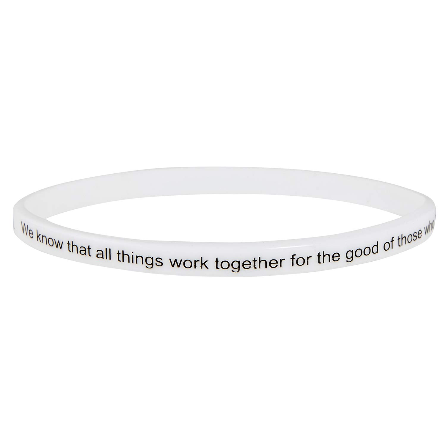 Creative Brands Faithworks - Threads of Faith Silicone Bracelet Set, 4-Pack, Scripture