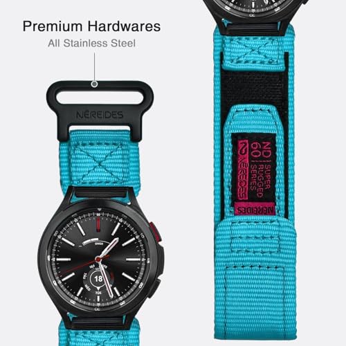 Image of Nereides Compatible with Samsung Galaxy Watch 3 45mm Band, Rugged Nylon Sports Strap with Woven Loop Design, 22mm Tough Replacement Band