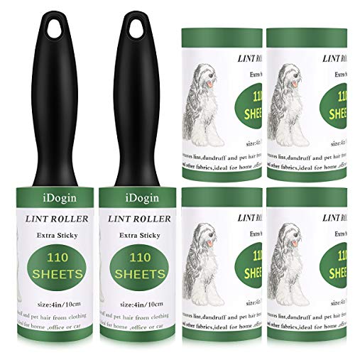 iDogin Pet Hair Roller Lint Remover Extra Sticky Lint Rollers 660 Sheets Total