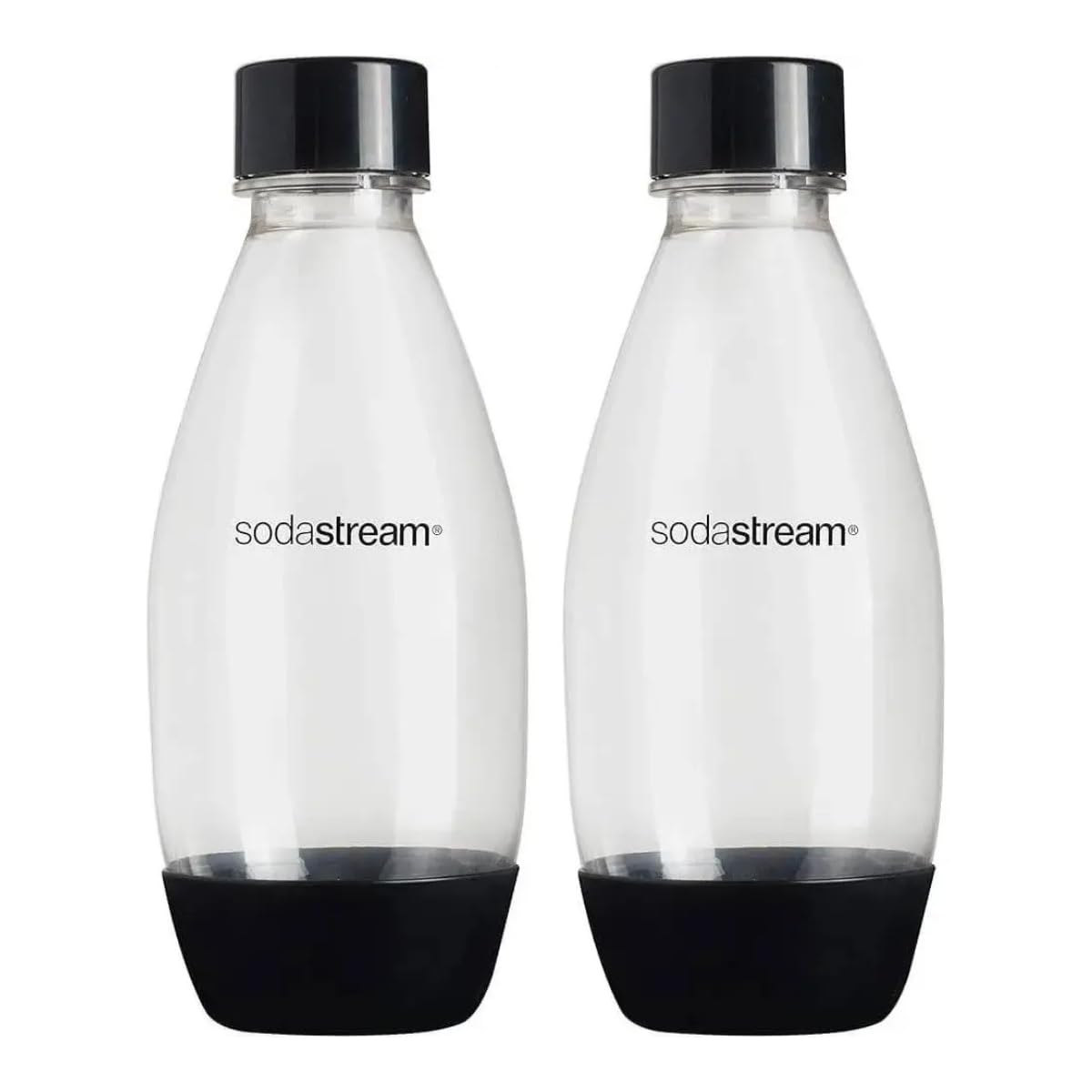 Sodastream Black Fuse 0.5 Litre Reusable Dishwasher Safe Water Bottles Pack Of 2 For Spirit, Terra, Art And Source Sparkling Water Makers For Flavours - 2X 0.5 Litre Water,
