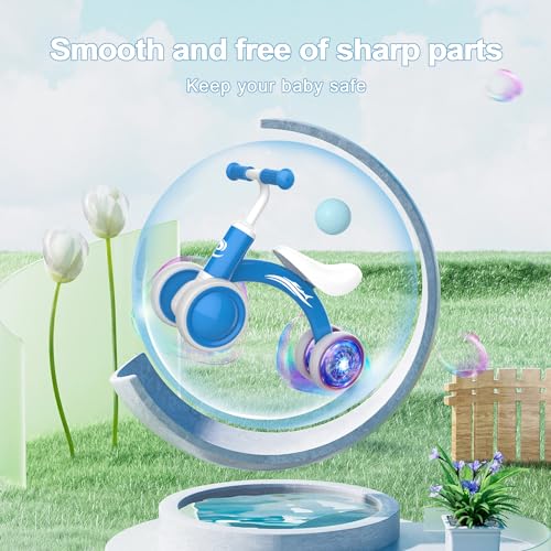 Gamfeiny Colorful Lighting Baby Balance Bike Toys For 1 Year Old Boy Girl Gifts thumb #3